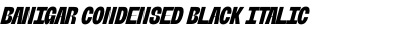Banigar Condensed Black Italic